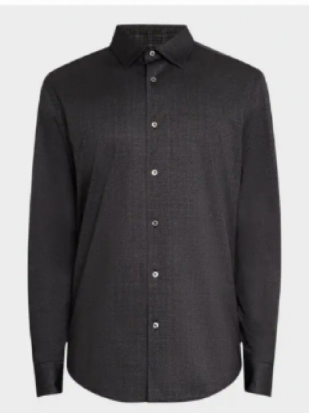 Bugatchi Black Long Sleeve Button Up Shirt in Large